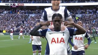 Yves Bissouma Goal Tottenham vs West Ham 41 All Goals and Extended Highlights [upl. by Asyl]