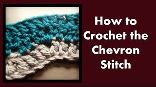 How to crochet the chevron stitch [upl. by Mori]