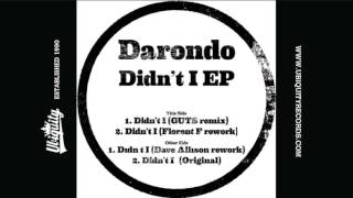 Darondo feat Dave Allison Didnt I Dave Allison Rework [upl. by Nathanson]