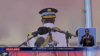 ZAF OFFICER CADETS COMMISSIONED [upl. by Ardnaek]