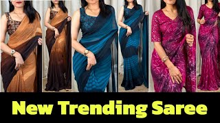 New Trending Saree Design partywearsaree meesho fashion fancysaree Saree price sadi [upl. by Paff]