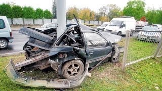 Wypadek Mitsubishi  Malina Jedziemy 210 kmh NAGARALI SWOJ WYPADEK PRZY 150 kmh oryginał [upl. by Sprague]