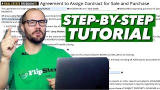 How To Fill Out An Assignment Contract For Wholesaling Real Estate [upl. by Minica]