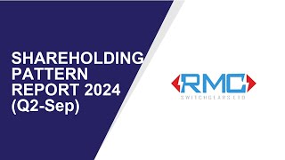 RMC SWITCHGEARS Shareholding Pattern  Q2Sep Report 2024  Shareholders Latest Updates [upl. by Esinev996]