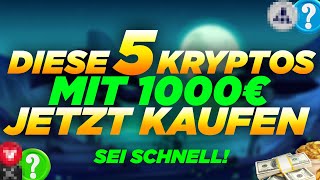 Meine TOP 5 Kryptowährungen um 2024 Millionär zu werden  WELCHE Krypto solltest Du JETZT kaufen [upl. by Sulakcin]