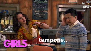 2 Broke Girls  Season 1  Tampons [upl. by Garrek]