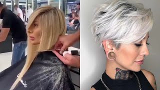 Cheveux court  miLong pour femme 💇‍♀️ idées de coiffure tendance [upl. by Germayne913]