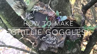 How to make ghillie goggles easy Cheap [upl. by Orofselet]