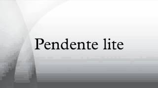 Pendente lite [upl. by Eberta]