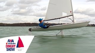 Incredible Foiling Laser  Taking off at Southampton Water Activities Centre  Flying Boat [upl. by Tasia939]