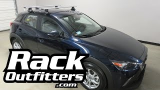 Mazda CX3 with Thule 480R AeroBlade Roof Rack Crossbars [upl. by Zabrina]