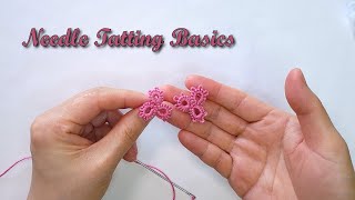 Learning Tatting in 2022  Needle Tatting Basics Helens Crafts [upl. by Haelem]