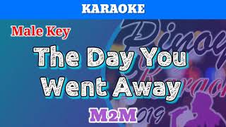 The Day You Went Away by M2M Karaoke  Male Key [upl. by Yaffit]