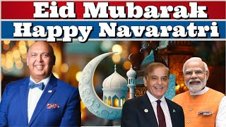 SajidTarar Eid Mubarak amp Happy Navratri to everyone ArzooKazmi India PMModi [upl. by Anattar]