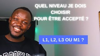 CAMPUS FRANCE 🇫🇷  QUEL NIVEAU CHOISIR POUR ÊTRE ACCEPTÉ  IL FAUT RÉTROGRADER [upl. by Enyalaj]