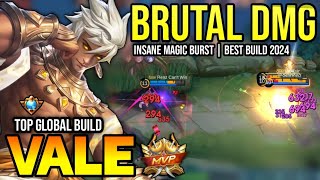 VALE BEST BUILD 2024  TOP GLOBAL VALE GAMEPLAY  MOBILE LEGENDS✓ [upl. by Eibob]