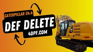 CAT M316F  CAT C44 DPFDEF Delete Kit Installation [upl. by Necila]