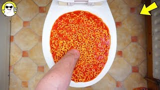 Will it Flush Lots Of Spaghetti Hoops [upl. by Neelrak]