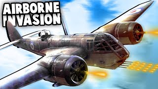 MASSIVE Airborne Invasion Paratroopers vs Defenses Battlefield V Multiplayer Gameplay [upl. by Anaugal]