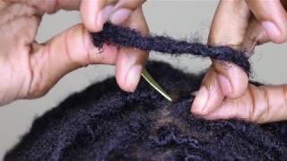 How To Interlock Locs the RIGHT way Loc Maintenance with Amazing Locking Tool [upl. by Grannia]