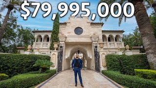 Touring a 79995000 Oceanfront Florida MEGA MANSION [upl. by Ard390]