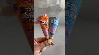 Asmr eating dessert ice cream factora how its made cake food review mukbang jelly oreo [upl. by Ecille107]