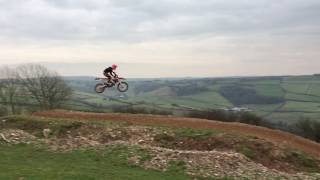 Dan Mundell Winter Training at Combe Martin Mx Track [upl. by Haggar]