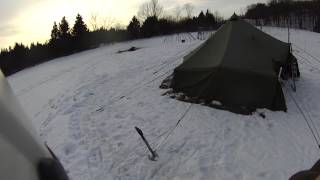 10 man arctic tent Canadian Army [upl. by Edlihtam941]