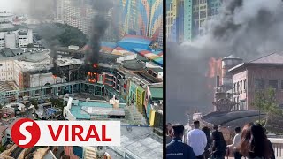 Fire breaks out in building in Genting Highlands [upl. by Garcon203]