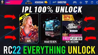 Real Cricket 22 New Update Ipl Auction Unlock  Real Cricket 22 Free Tickets  RC22 Ipl Free Unlock [upl. by Dessma]