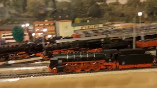 BR 41 steam locomotive pullling a freight train modeltrains märklin mtracks steamlocomotive [upl. by Nirraj]