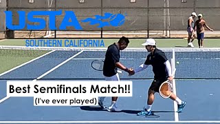 USTA 40 Mens Sectionals Spring 2024 Semifinals Best Semifinals Match Ive played [upl. by Leia]