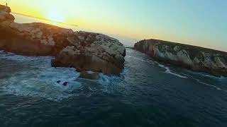 Sunset at Baleal Peniche Portugal portugaltourism dji drone portugalexploration [upl. by Arlana]