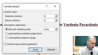 MS Word pamokos Tvarkaraštis [upl. by Shanley]