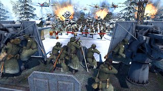 Can German MEGAFORTRESS Hold 7500 RUSSIAN CHARGE  Men of War WW2 Mod [upl. by Dalpe]