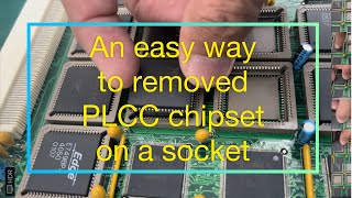 An easy way to removed amp install PLCC chipset on a socket 👌❤️😊 [upl. by Damali576]