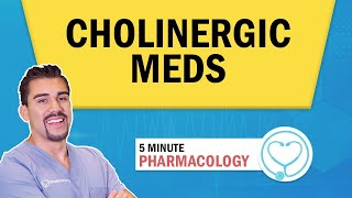 Pharmacology  Cholinergic drugs nursing RN PN NCLEX [upl. by Gayel]