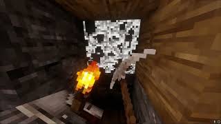 Exploring a Mineshaft in Minecraft WShaders [upl. by Einnus]