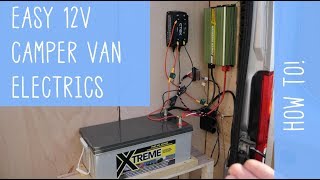 Super EASY 12V Camper Van ELECTRICS  How To [upl. by Ellynn]