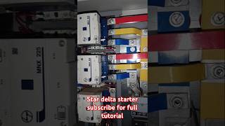 Star delta starter for 180 HP three phase induction motor shorts electrical [upl. by Jaynes86]