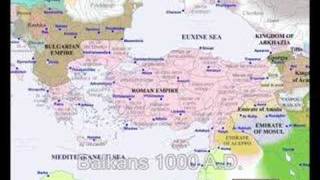 Historical maps of the Balkans 1 AD  2000 AD [upl. by Bullough]