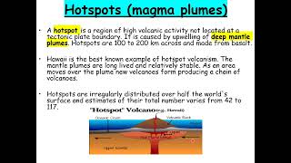 Edexcel Tectonic processes hazards lesson 6 Hotspots [upl. by Ocsic460]