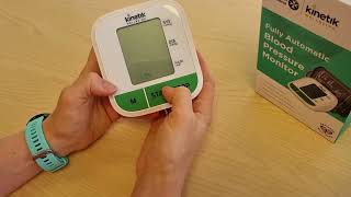 How to set up the time and date on a Blood Pressure Monitor WBP1 [upl. by Bunni]