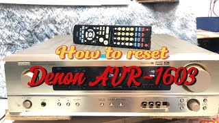 How to reset factory Denon AVR1603 amthanhanhsang denon reset factory [upl. by Jessie]