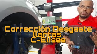 Como eliminar desgaste de llantas delanteras C Eliysee [upl. by Trellas]