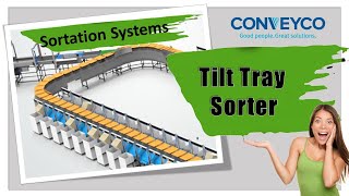 Tilt Tray Sorter  Conveyco [upl. by Wolf]