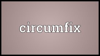 Circumfix Meaning [upl. by Veradi910]