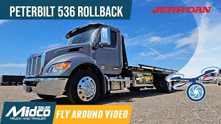 Peterbilt 536 JerrDan Rollback Tow Truck For Sale JerrdanCorp [upl. by Falzetta]