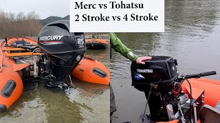 Mercury vs Tohatsu Outboard jet Speed Test [upl. by Anikram]