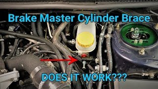 Does a Brake Master Cylinder Brace Work  2017 Subaru WRX STI [upl. by Htur]